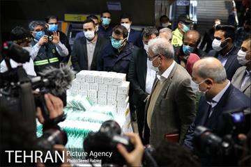 بازدید سخنگوی دولت از طرح استفاده اجباری ماسک در مترو 12