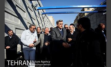 افتتاح پروژه زیرگذر استاد معین 2