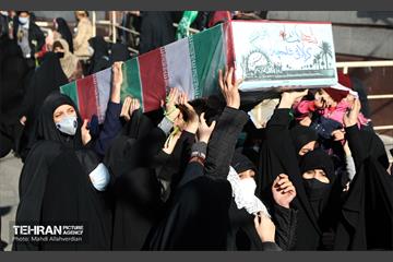 مراسم تشییع پیکر ۱۵۰ شهید گمنام در تهران 2