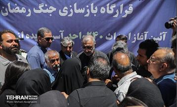 کلنگ‌زنی احداث ۲۴۰ واحد مسکونی آسیب‌دیده از جنگ رمضان 10