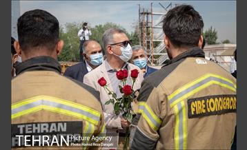 بازدید مدیرکل دفتر شهردار تهران از مرکز آموزش های آتش نشانی 18