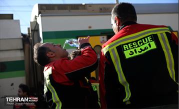 برخورد دو قطار متروی کرج - تهران 3