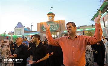 آیین تعویض پرچم گنبد حضرت عبدالعظیم الحسنی(ع) 7