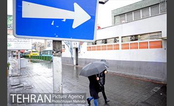 بارش باران بهاری در تهران 14