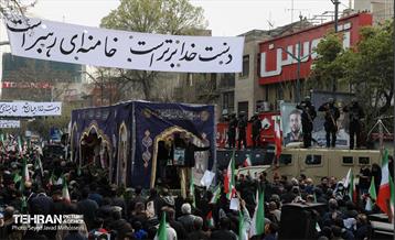 مراسم تشییع «علی لاریجانی»، «غلامرضا سلیمانی» و قهرمانان «ناو دنا» 21