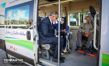 مراسم ورود ۲۰ ون‌ ویژه به ناوگان خدمات‌رسانی به معلولان و جانبازان 20