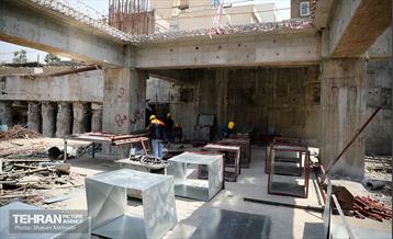 بازدید اعضای کمسیون حمل و نقل شورای اسلامی شهر از ایستگاه تقاطعی مترو توحید 43