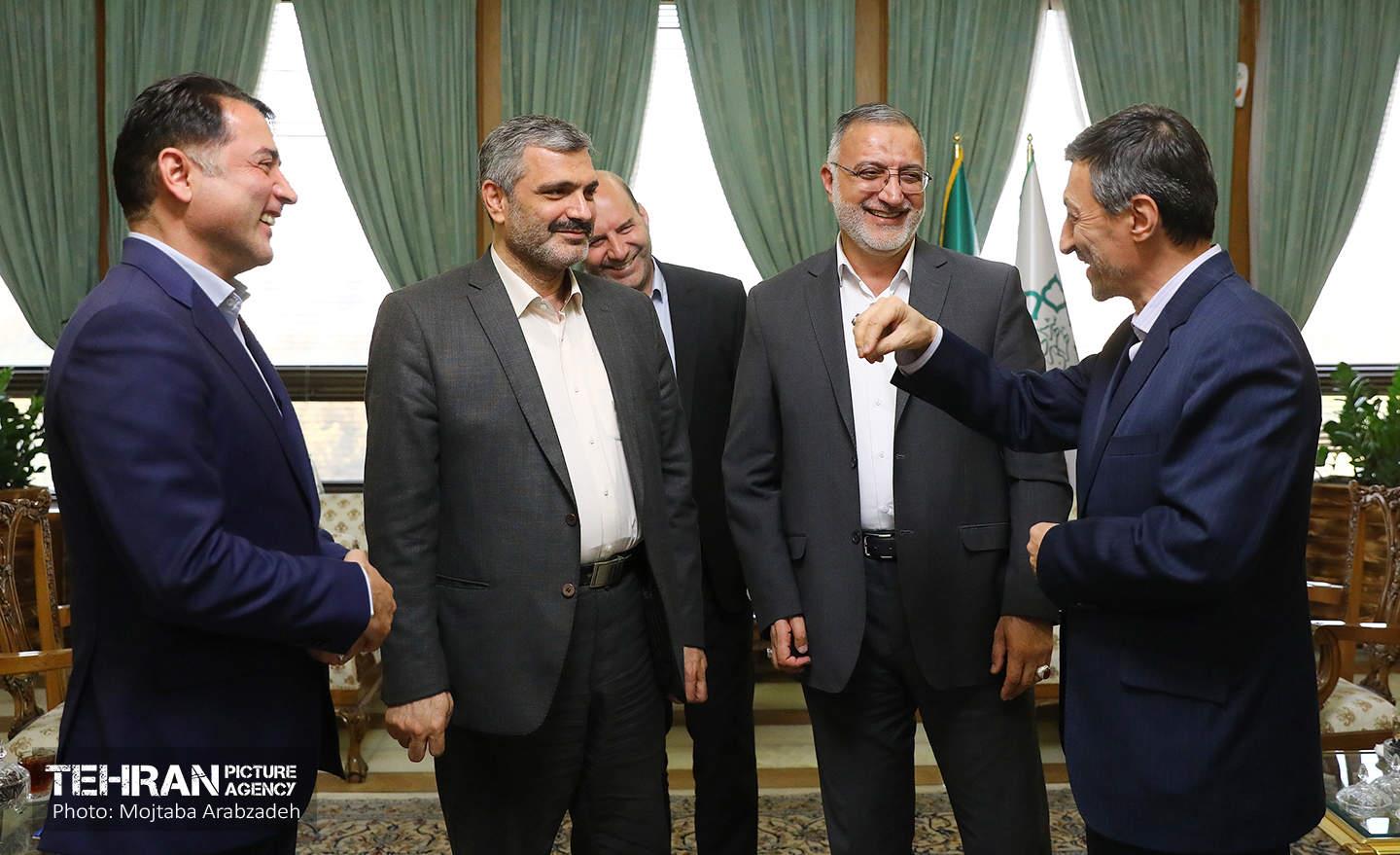 دیدار رئیس بنیاد مستضعفان با شهردار تهران