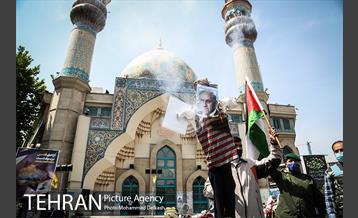 راهپیمایی نمادین روز قدس در میدان فلسطین 19