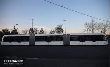 تست تراموای چرخ لاستیکی در تهران 36