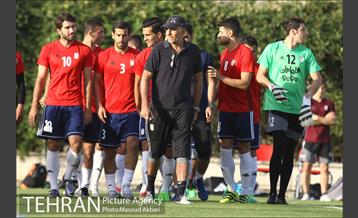 تمرین تیم ملی فوتبال ایران