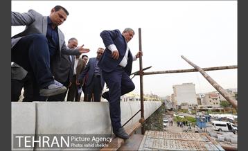 بازدید اعضای کمیسیون فنی و عمرانی شورای اسلامی شهر و معاون فنی و عمرانی شهرداری تهران از بزرگراه دولت آباد(پروژه شهید نجفی رستگار) 19