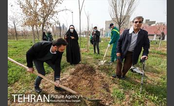 آیین درختکارى خبرنگاران در بوستان زندگى 12