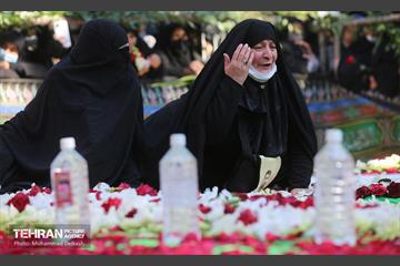 تشییع دو شهید گمنام در منطقه 15