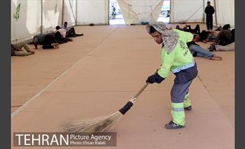 ارائه خدمات نیرو های خادم الحسین (ع) در مرز شلمچه  8