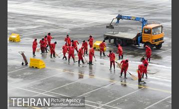 مانور ماشین آلات و تجهیزات ستاد برف روبی شهرداری تهران 19