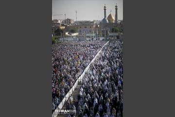اقامه نماز عید سعید فطر در حرم عبدالعظیم الحسنی (ع)