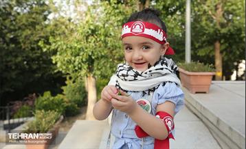 اهتزاز بزرگترین پرچم فلسطین جهان در تهران 31