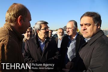 بازدید معاون فنی عمران شهرداری و اعضای شورای شهرتهران از پروژه تقاطع غیرهمسح شهیدهمدانی 33