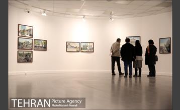 بازدید مدیرعامل شرکت توسعه فضاهای فرهنگی از نمایشگاه تهران از منظر هنرمندان 3