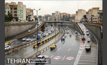 بارش باران پاییزی در تهران 7