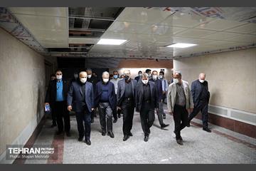 بازدید اعضای کمسیون حمل و نقل شورای اسلامی شهر از ایستگاه مترو شهید رضایی 46