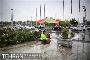 بارش باران پاییزی در تهران 17