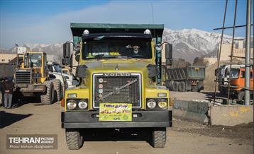 مانور برف‌‍‌روبی منطقه 4 شهرداری تهران 3