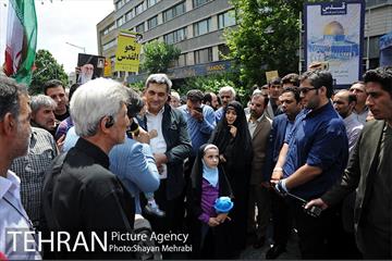 حضور شهردار تهران در راهپیمایی روز قدس 7