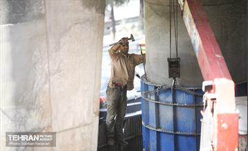 پروژه مقاوم‌سازی پل تقاطع بزرگراه همت و شیخ فضل الله نوری 7