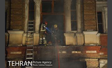 آتش سوزی ساختمان میدان حسن آباد-2‎ 9