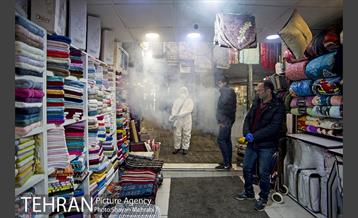 ضدعفونی و پاکسازی بازار تجریش 16