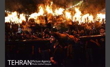 آیین مشعل گردانی نجفی های مقیم تهران 7