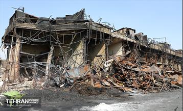 بازار آهن شآداباد پس از آتش سوزی 24