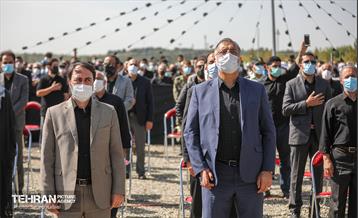 مراسم تشییع و خاکسپاری دوشهید گمنام دفاع مقدس در دریاچه چیتگر 41