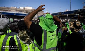 دسته عزاداری پاکبانان شهر تهران در کربلا 13