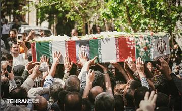 تشییع پیکر مطهر شهید محمد حسن زارعی در منطقه ۸ 7