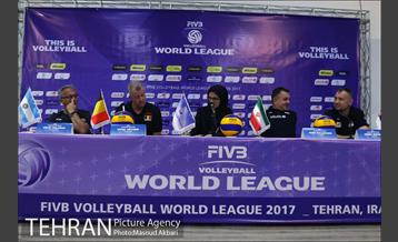 نشست خبری هفته دوم لیگ جهانی در تهران