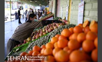 اجرای طرح فاصله گذاری اجتماعی در میدان میوه و تره بار صادقیه 28
