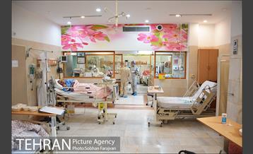 بخش بیماران کرونایی بیمارستان شهید هاشمی نژاد 17