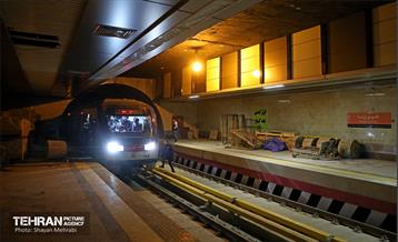 تست گرم بخش شمالی خط ۶ مترو تهران 31