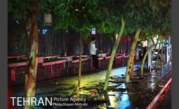 بارش شدید باران و تگرگ در تهران 40