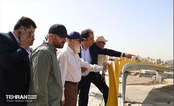 بازدید رئیس شورای شهر تهران از کلان‌پروژه بزرگراه یادگار امام(ره) 10