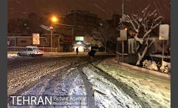 صبح برفی تهران 28