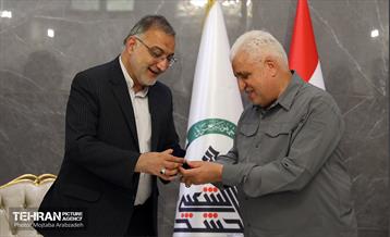 دیدار علیرضا زاکانی با رئیس حشد شعبی عراق