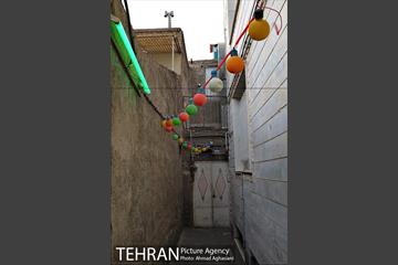 آذین بندی محله عودلاجان برای جشن نیمه شعبان 17