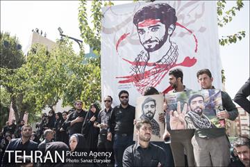 تشییع پیکر مطهر شهید محسن حججی 18