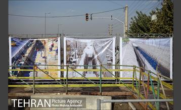 بازدید شهردار تهران از پروژه کانال شماره یک بزرگراه آزادگان 25