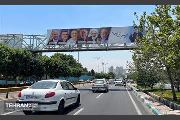 نصب تبلیغات نامزدهای چهاردهمین دوره انتخابات ریاست جمهوری در پایتخت 6