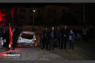 یادمان شهدا در محل تجاوز آمریکایی-صهیونیستی به ساختمان‌های مسکونی 31